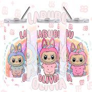   Személyre szabható "LABUBU Friends" fém Termosz  / tumbler egyedi névvel 600 ml