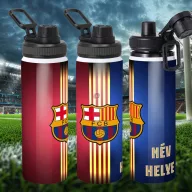   Prémium BARCELONA 2026 fém sportkulacs egyedi névvel és számmal 850 ml "ZIPPER"