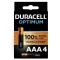 Duracell Optimum Mini Ceruza Elem AAA 4 db-os bliszter 1,5