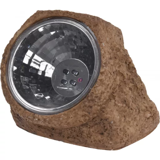 Kerti szolár lámpa szikla formájú 4 led, 12 cm 4 színben