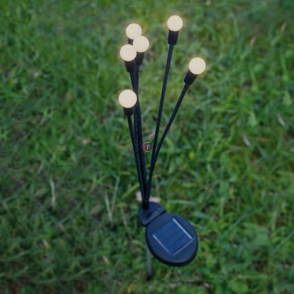 XL Prémium napelemes lámpa 75 cm 6 LED Fireball