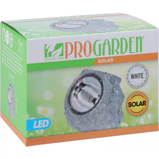 XL Kerti szolár lámpa szikla formájú 4 led, 15 cm 4 színben