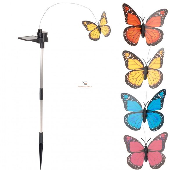 Leszúrható repkedő pillangó napelemes 4 féle