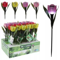   Napelemes tulipán kerti lámpa 4 féle választható színben