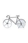 Pizzaszeletelő Fixi kerékpár fém 22x13x4cm ezüst