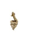 Üvegnyitó kígyó formájú fém 12x7x5cm antik arany