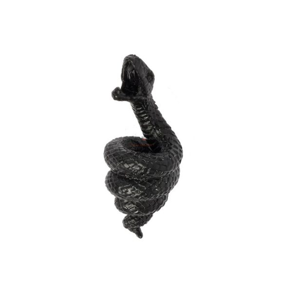 Üvegnyitó kígyó formájú fém 3,5x3,5x9,5 fekete