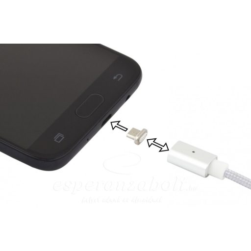 Esperanza Micro USB 2.0 A-B M/M mágneses töltő kábel EB230