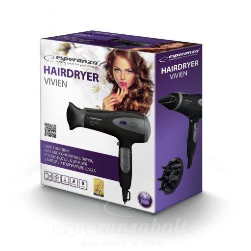 Esperanza Ionizáló Hajszárító Vivien 2200W EBH005K
