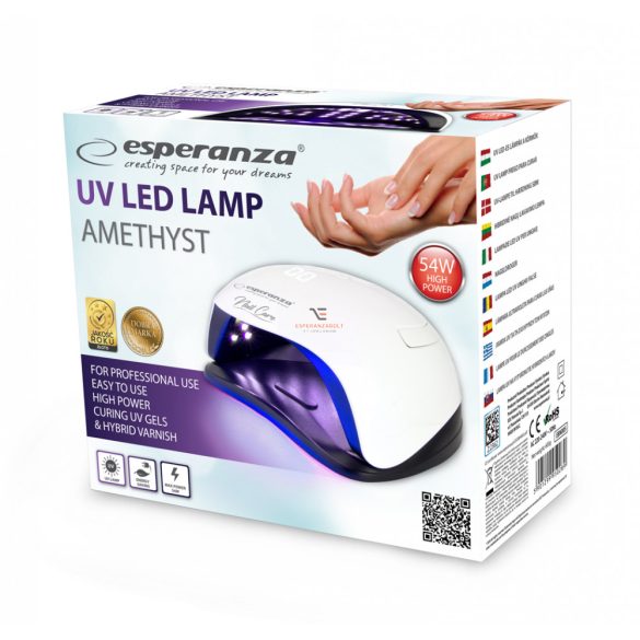 Esperanza Amethyst professionális  körömlakk szárító UV Lámpa EBN005