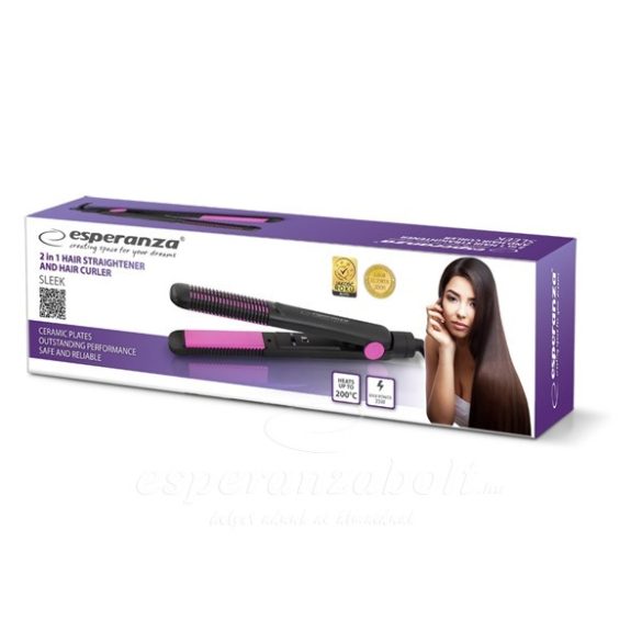 Esperanza Sleek Hajvasaló és Hajgöndörítő 2 az 1-ben EBP002