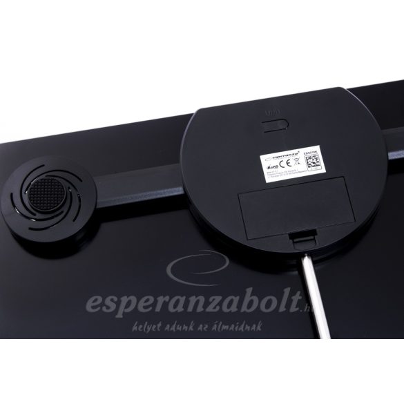 Esperanza B.FIT 8in1 fürdőszobai Okos Mérleg Bluetooth fekete EBS016K