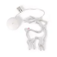 Karácsonyi LED-es ablakdísz szarvas, 20cm, elemes