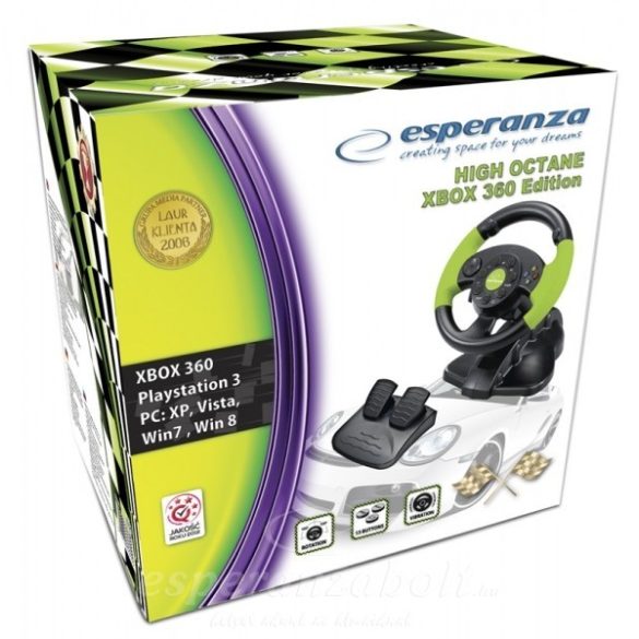 Esperanza HIGH-OCTANE Kormány pedállal Xbox Edition EG104