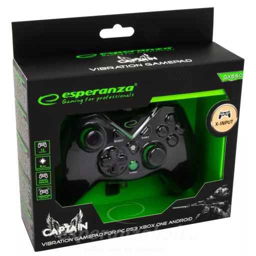 Esperanza Captain XBOX ONE Controller Gamepad Xbox one/Android/PC/PS3 EGG111K