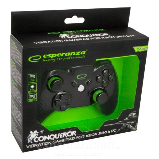 Esperanza Conqueror Xbox 360 Gamepad Controller Xbox360/PC EGG113K