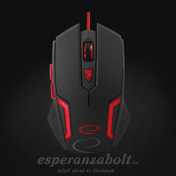 Esperanza optikai  Egér FOR GAMERS 6D MX205 FIGHTER Piros EGM205R