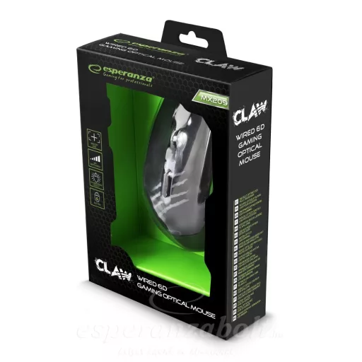 Esperanza optikai Egér FOR GAMERS MX209 CLAW