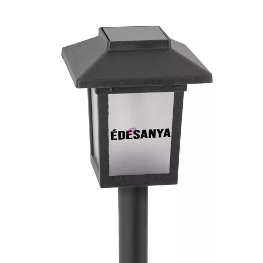 XL napelemes kandeláber Sírdísz 32 cm egyedi névvel, kereszttel