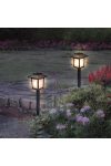 Lánghatású LED-es szolár kandeláber, 10 sárga LED 32,5 cm