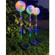 Napelemes Pitypang lámpa  szett 75 cm 15 led