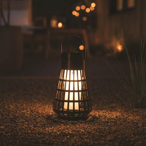 Kerti Szolár Leszúrható Fáklya Láng Effekttel, 515mm, 48db WW LED