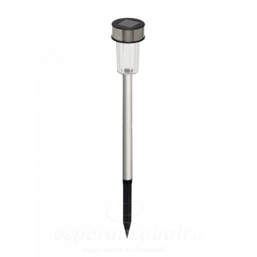 Entac Napelemes Szolár kerti lámpa inox 36cm RGB Színváltó