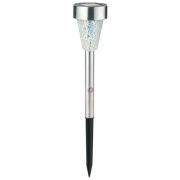 Prémium napelemes lámpa Inox, Mozaiküveg, 40 cm