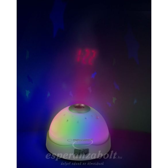 Esperanza Projektoros óra led világítással ébresztő funkcióval EHC001