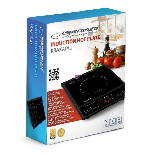 Esperanza Krakatau Indukciós Főzőlap EKH011