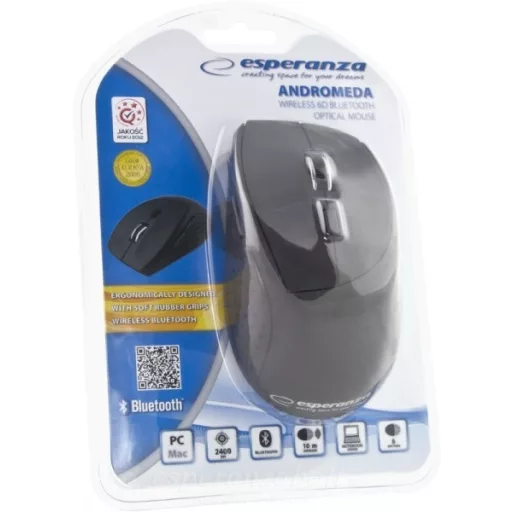 Esperanza Bluetooth Optikal Egér 6D Andromeda Black
