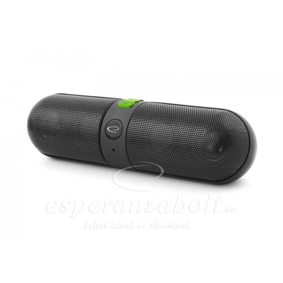 Bluetooth Hangszóró Led Világítással Esperanza Piano fekete-zöld