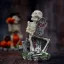 Halloweeni dekor csontváz sírkővel 8 cm