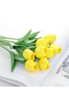 Élethű gumi tulipán sárga 34 cm 1 szál