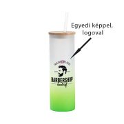   Egyedi fényképes / logózott pohár, egyedi grafikával 600 ml zöld átmenetes