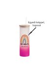 Egyedi fényképes / logózott pohár, egyedi grafikával 600 ml lila átmenetes