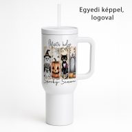 Egyedi fényképes / logózott utazó termosz bögre, egyedi grafikával 1200 ml Fehér   Egyedi fényképes / logózott utazó termosz bögre, egyedi grafikával 1200 ml Fehér