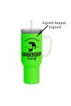 Egyedi fényképes / logózott utazó termosz bögre, egyedi grafikával 1200 ml Neon Zöld