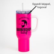   Egyedi fényképes / logózott utazó termosz bögre, egyedi grafikával 1200 ml Neon Pink