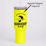   Egyedi fényképes / logózott utazó termosz bögre, egyedi grafikával 1200 ml Neon Sárga