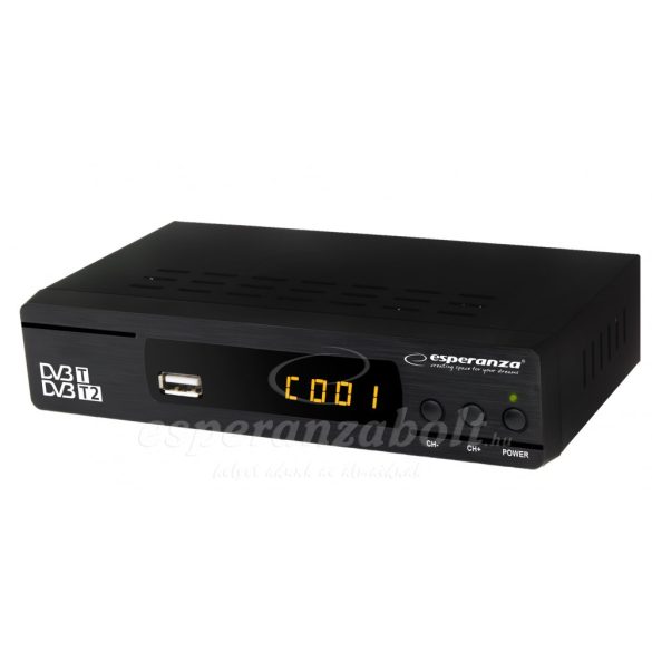 Esperanza beltéri egység set top box tuner DVB-T/T2 EV104