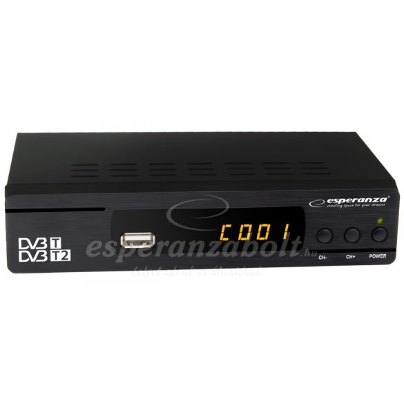 Esperanza beltéri egység set top box tuner DVB-T/T2 EV104