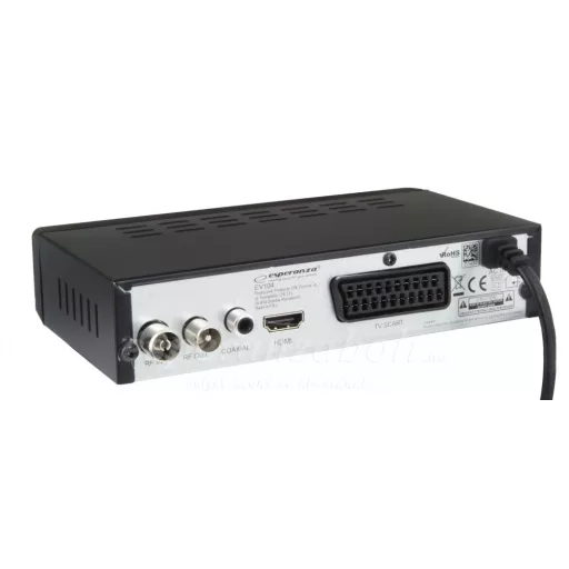 Esperanza beltéri egység set top box tuner DVB-T/T2 EV104