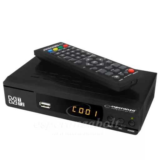 Esperanza beltéri egység set top box tuner DVB-T/T2 EV104