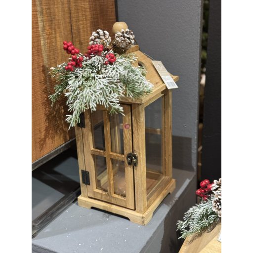 2 db-os nagyméretű fa lámpás szett 56,5 cm