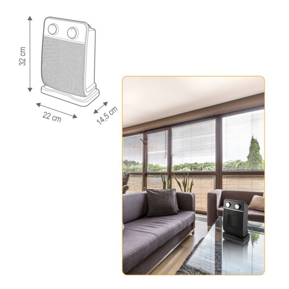 HOME Kerámia fűtőtest 1800W FK 29