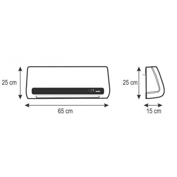 HOME Fali ventilátoros fűtőtest 2200W FKF 65221