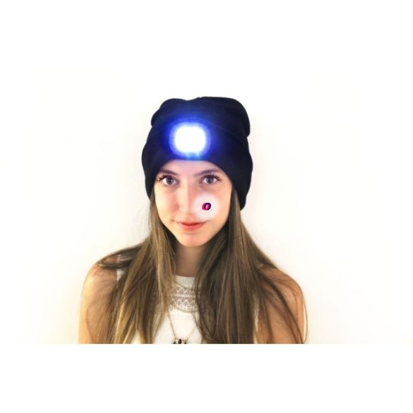 Sapka fejlámpával, beanie