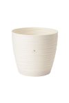 Kaspó SAHARA kerek alátéttel 17 műanyag 17x16 cm krém