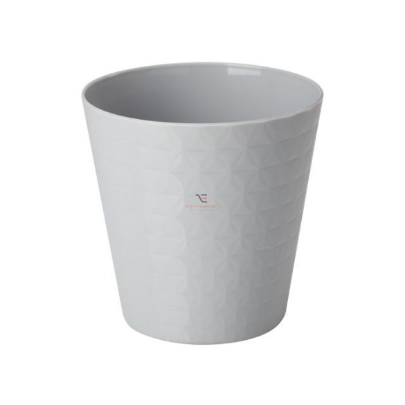 Kaspó DIAMENT kerek 19 műanyag 19x19 cm v.szürke